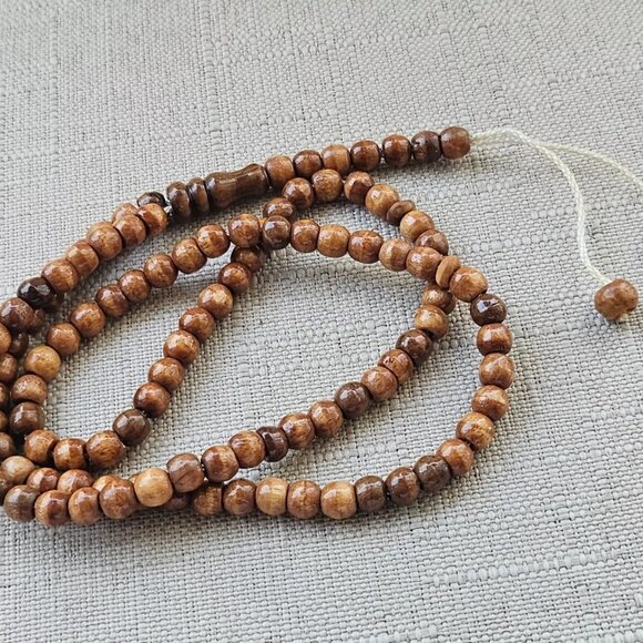 Prayer Beads Religious Tasbeeh Brown Real Wood Beads Tasbeh Handmade Beads New - Picture 5 of 8